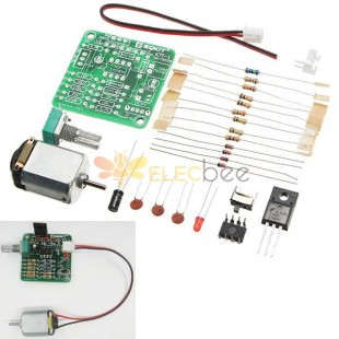 EQKIT® DC 6-12V PWM Motor Speed Controller Kit DIY Motor Speed Regulator Set Sealed Potentiometer Stepless Speed Control With Long Service Life Stable Performance Small Noise And Large Torque Function