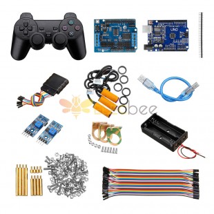 Handle Control Automatic Tracking Infrared Obstacle Avoidance Kit Smart Robot Tank Car Chassis UNO R3 Motor Driver Board Control Kit