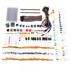 KW Electronic Components Base Kit mit 17 Klassen Breadboard Components Set Geekcreit für Arduino - Produkte, die mit offiziellen Arduino-Boards funktionieren