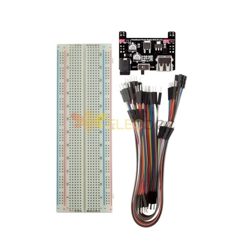 Robotdyn® Breadboard + Güç Kaynağı Modülü + 60 Jumper Wirers Kablo Kiti