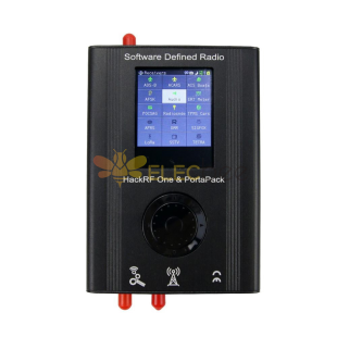 Versión actualizada H1 de 2,4 pulgadas + One SDR + Kit de carcasa metálica Radio definida por software 1MHz-6GHz