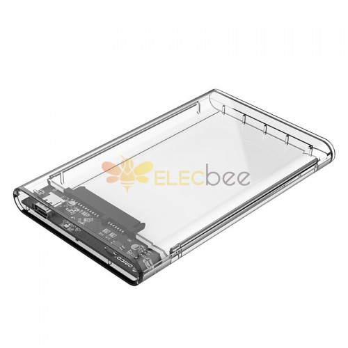 2,5 Zoll USB 3.0 auf SATA Festplattengehäuse Externes Festplattengehäuse Transparent