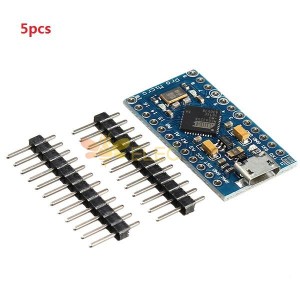 Scheda di sviluppo per mini microcontrollore Pro Micro 5V 16M da 5 pezzi