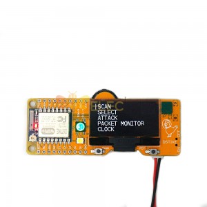 Placa de desenvolvimento Deauther Mini EVO ESP8266 4 MB ESP-07 1,3 polegadas OLED + RTC DS3231
