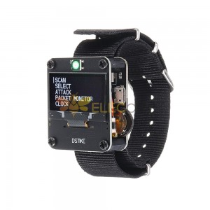 WiFi多瑟手錶| 智能手錶/NodeMCU /ESP8266可編程開發板-黑色