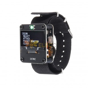 WiFi Deauther Watch V3 | Smart Watch/NodeMCU /ESP8266 Programmable Development Board-Black