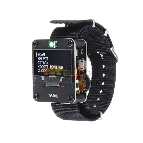 Montre WiFi Deauther V3  Smart Watch/NodeMCU/ESP8266 Programmable  Development Board-Black