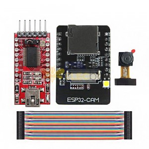 ESP32-CAM WiFi + Bluetooth 開発ボード ESP32 FT232RL FTDI USB - TTL シリアル コンバーター 40 ピン ジャンパー付き