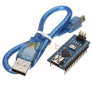 إصدار محسّن من وحدة Nano V3 مع مجلس تطوير كبل USB لـ Arduino - المنتجات التي تعمل مع لوحات Arduino الرسمية