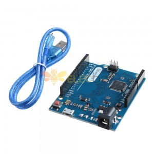 Arduino용 USB 케이블이 있는 R3 ATmega32U4 개발 보드 - 공식 Arduino 보드와 함께 작동하는 제품