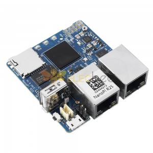 NanoPi R2S Mini Router RK3328 Scheda di sviluppo Doppia porta Gigabit Ethernet OpenWrt/LEDE