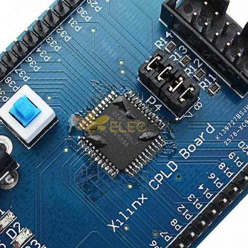 CPLD Xilinx XC9572XL AVR development board test board+4 programm LED 