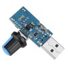 3Pcs USB風扇速度控制器模塊降噪多檔調節調速器DC 4-12V