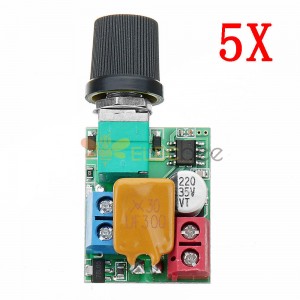 5pcs DC 5V To 35V 5A Mini Motor PWM Speed Controller Ultra Small LED Dimmer Speed Switch Governor
