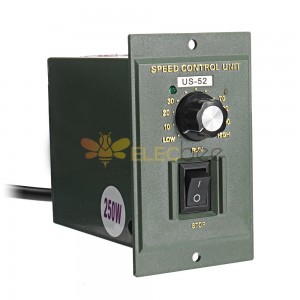 US-52 AC220V 50Hz 15W Digital Adjustable Stepless Motor Speed Controller Tool Part Accessory 90-1400rpm