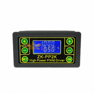 ZK-PP2K PWM DC 3.3-30V 12V 24V 电机调速器 稳压器 8A 150W 可调LED调光器 脉冲频率占空比