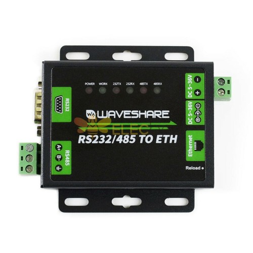 Transmission transparente bidirectionnelle Ethernet à double Port série RS232/485 vers le Module réseau RJ45 RS232/485 vers ETH