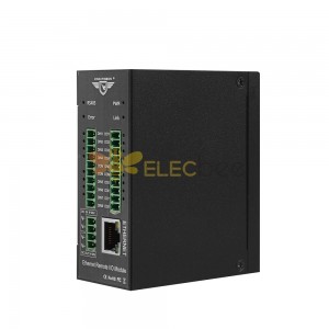 M160T 8DI+8AI+8DO+1RS485+1Rj45 Modbus TCP Servidor Ethernet IO Remoto Módulo Extensível Suporta Modbus TCP Padrão