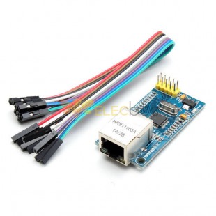 Módulo de red Ethernet W5500 Interfaz TCP/IP de hardware Placa de desarrollo de controlador de programa 51/STM32