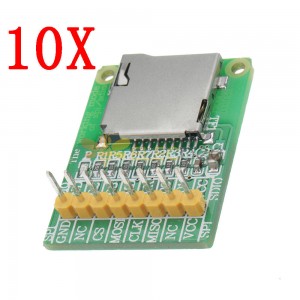 Módulo de tarjeta Micro SD de 3,5 V/5 V, lector de tarjetas TF, interfaz SDIO/SPI, Mini módulo de tarjeta TF, 10 Uds.