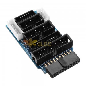 10 peças adaptador de placa de comutação multifuncional suporte J-LINK V8 V9 ULINK 2 emulador STM32