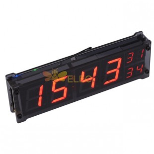 1.2 Inch Digital Tube with Temperature and Time Display Alarm Clocks Module Supports WIFI Network Automatic Time Synchronization 5V DC