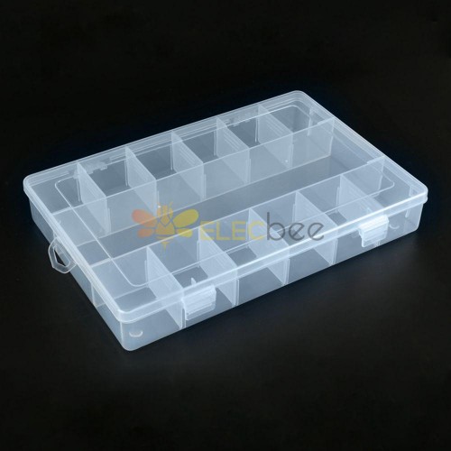 13 Grid Adjustable Electronic Components Project Storage Assortment Box Bead  Organizer Jewelry Box Plastic Storage Case