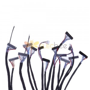 14 Sets Commonly LCD LVDS Screen Cable For 10-65 Inch Screen Monitor Repair Driver Board Universal Cable