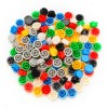 140 件圓形混合顏色觸覺按鈕帽套件，適用於 12x12x7.3mm 輕觸開關