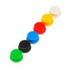 140 件圆形混合颜色触觉按钮帽套件，适用于 12x12x7.3mm 轻触开关