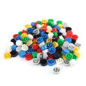 140 Stück rundes Mischfarben-Tactile Button Cap Kit für 12 x 12 x 7,3 mm Taktschalter