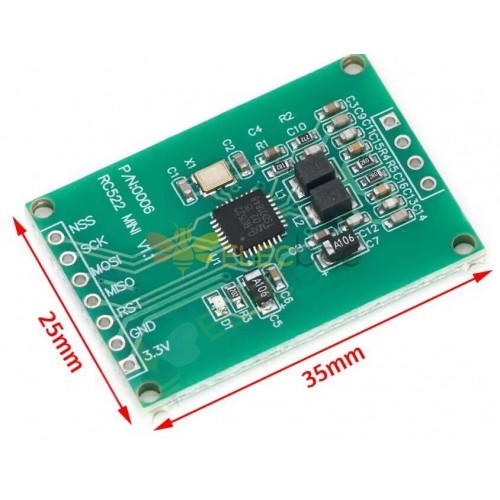 RobotDyn Lettore RFID compatto Modulo NFC Scrittore MFRC522 13,56 MHz 5 V  3,3 V