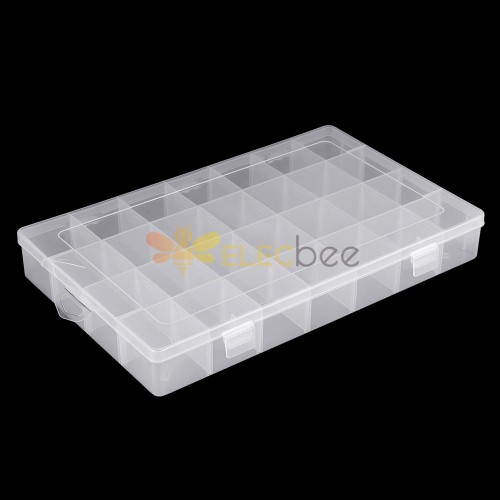 5pcs of Adjustable Plastic Storage Bead Container Box Case,10
