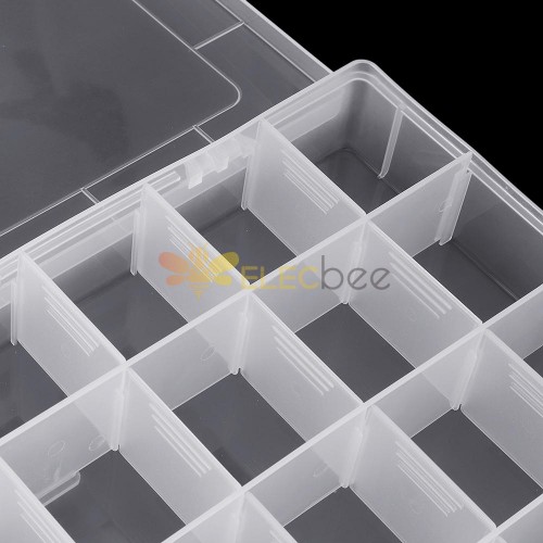IOOLEEM 28 Grids Plastic Bead Organizer Box Organizer Container