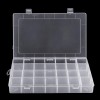 Caja de almacenamiento de proyectos de componentes electrónicos ajustables de 28 rejillas, organizador de cuentas, caja de joyería, caja de almacenamiento de plástico