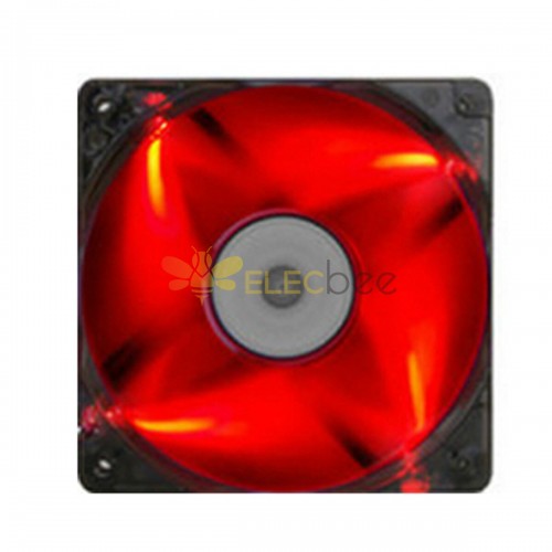 2 pz Rosso 120x120x25mm Mining Miner LED Ventola Di Raffreddamento Cavo 40 cm Per ETH BTC Ethereum