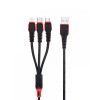 3-in-1-USB-Ladekabel Micro-USB-Typ-C-Kabel 2,4 A Schnellladekabel Ladekabel