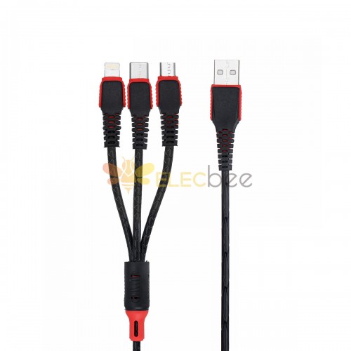 Cargador múltiple cable USB de carga rápida cable 3 en 1 Con