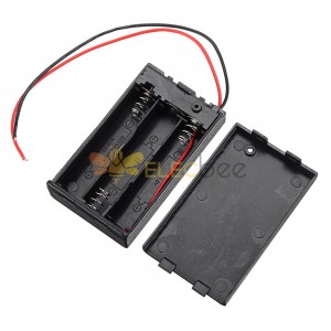 3 Slots AAA Battery Box Holder Board com Interruptor para 3 x AAA Pilhas DIY Kit Case