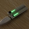 3Pcs 2x13 USB Mini Spectrum Green LED Board Voice Control Sensitivity Adjustable