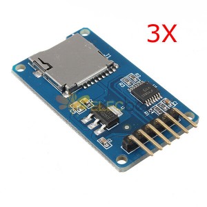 3 Adet Micro SD TF Kart Bellek Kalkanı Modülü SPI Mikro SD Adaptörü