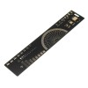 3 stücke 20 cm Multifunktionale PCB Lineal Messwerkzeug Widerstand Kondensator Chip IC SMD Diode Transistor Paket 180 Grad