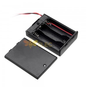 3pcs 3 Slots AA Batterie Box Batteriehalter Board mit Schalter für 3xAA Batterien DIY Kit Case