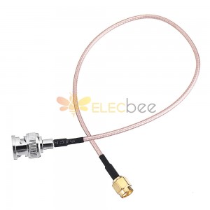 3 件 30 厘米 BNC 公頭到 SMA 公頭連接器 50 歐姆延長電纜長度可選