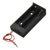 3 peças caixa de armazenamento suporte de bateria de plástico recipiente com interruptor liga/desliga para 2 baterias 18650 3,7 v