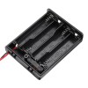 4 Steckplätze Nr. 7 AAA-Batteriebox Batteriehalterplatine mit Schalter für 4 x AAA-Batterien DIY-Kit-Gehäuse