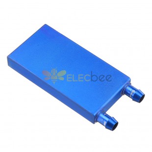40 * 80 0,5 mm blauer Aluminiumlegierungs-Wasserkühlungs-Block-Kühler-Flüssigkeitskühler-Kühlkörper-Ausrüstung