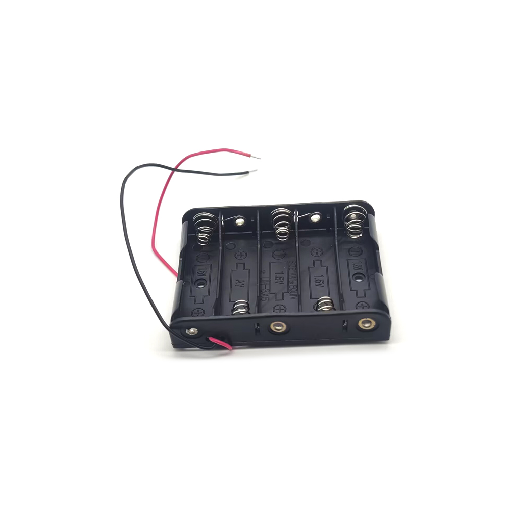 5 槽 AA 電池盒電池座板，用於 5 x AA 電池 DIY 套件盒