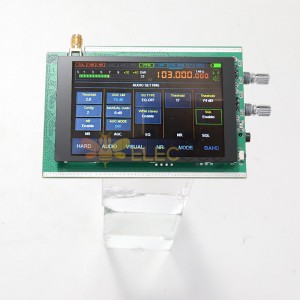50K-200MHz 孔雀石接收器，帶 3.5 英寸 LCD 顯示屏 Malahit 降噪背光控制 DSP SDR 全模式 UHF AGC 無線電 HAM