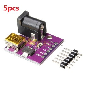 5pcs 5V Mini conector de alimentación USB Módulo de placa de toma de corriente CC